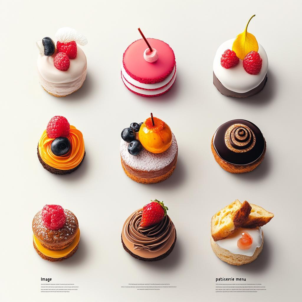 Image patisserie menu